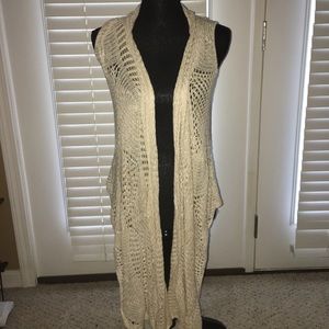Crocheted sweater vest
